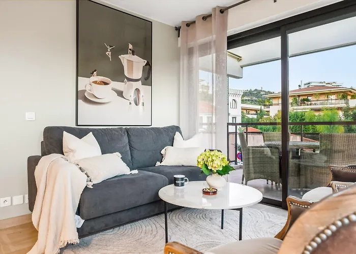 Vivre L Parking L Balcony L 15min To La Croisette דירה *